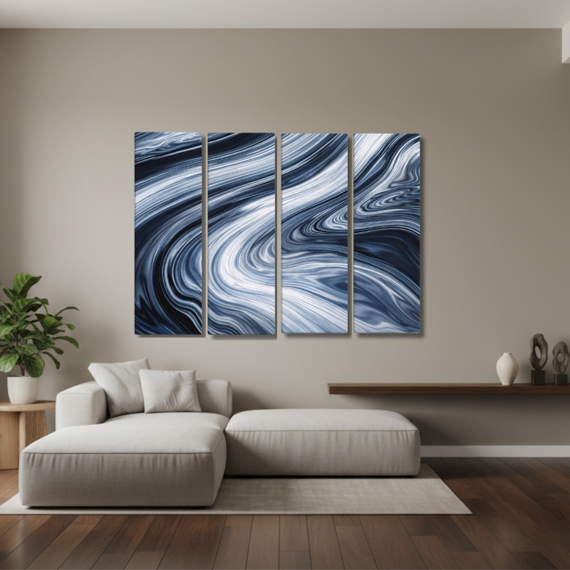 Vortex bundle tetrad 3 4-panel profile shown in product view in 12 x 36 inch large size