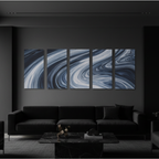 Vortex wall art product image as a bundle strata 2 5-panel signature in 16 x 32 inch large size
