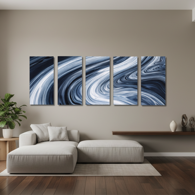 Vortex bundle strata 2 5-panel signature shown in product view in 12 x 24 inch universal size