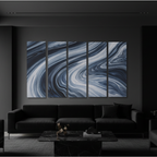 Vortex wall art product image as a bundle strata 2 5-panel profile in 16 x 48 inch statement piece