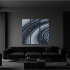 Vortex wall art product image as a bundle triptych 1 3-panel profile in 16 x 48 inch statement piece