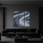 Vortex wall art product image as a bundle triptych 3 3-panel profile in 16 x 48 inch statement piece