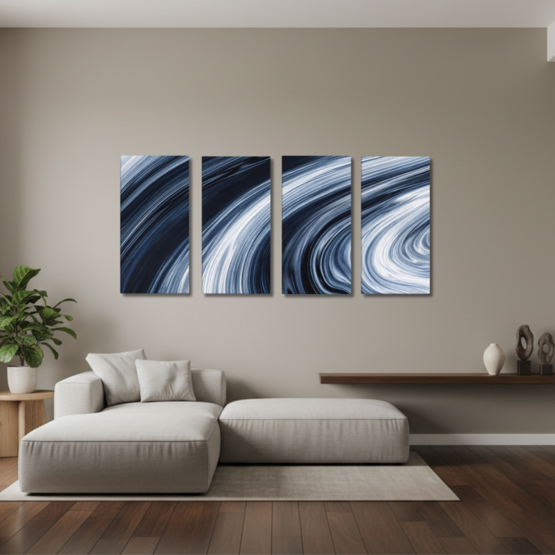 Vortex bundle tetrad 1 4-panel signature shown in product view in 12 x 24 inch universal size