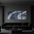 Vortex wall art product image as a bundle tetrad 2 4-panel signature in 16 x 32 inch large size