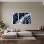 Vortex bundle triptych 1 3-panel signature shown in product view in 12 x 24 inch universal size