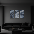 Vortex wall art product image as a bundle triptych 3 3-panel signature in 16 x 32 inch large size