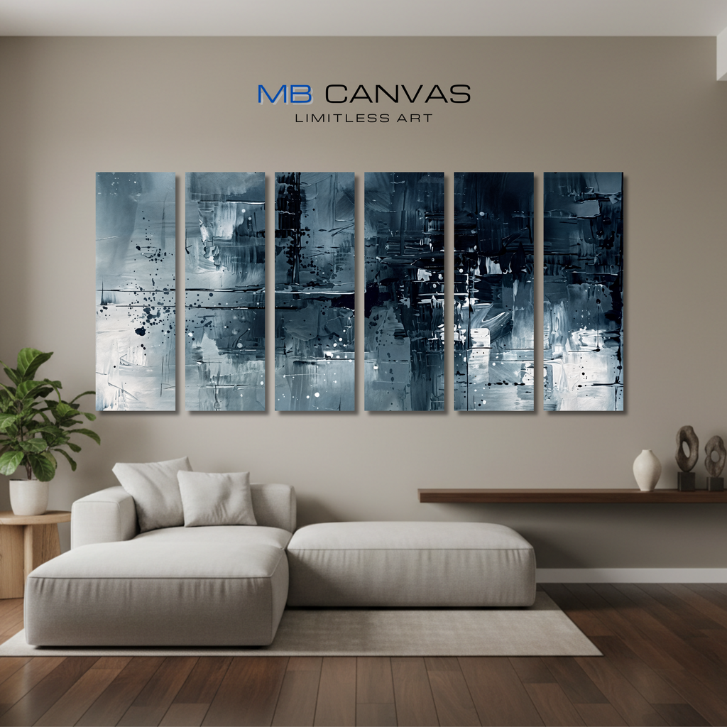Amidst wall art product image as a bundle hexad 6-panel in 16 x 48 inch statement piece