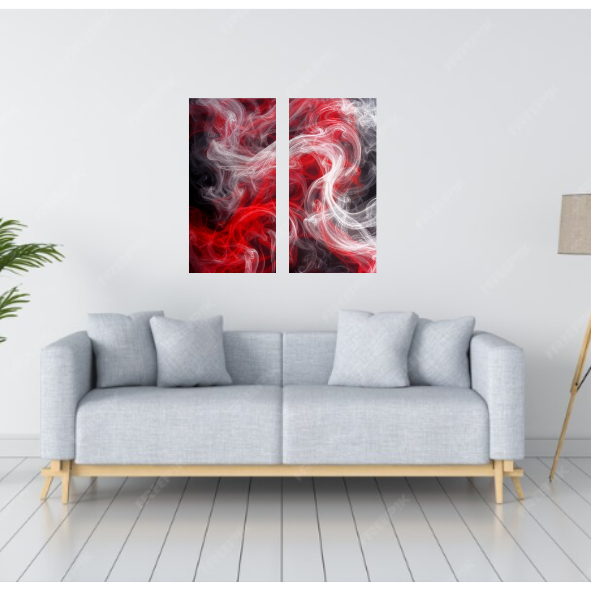 Charged bundle meridian 1 shown in wall display view in 10 x 20 inch universal size