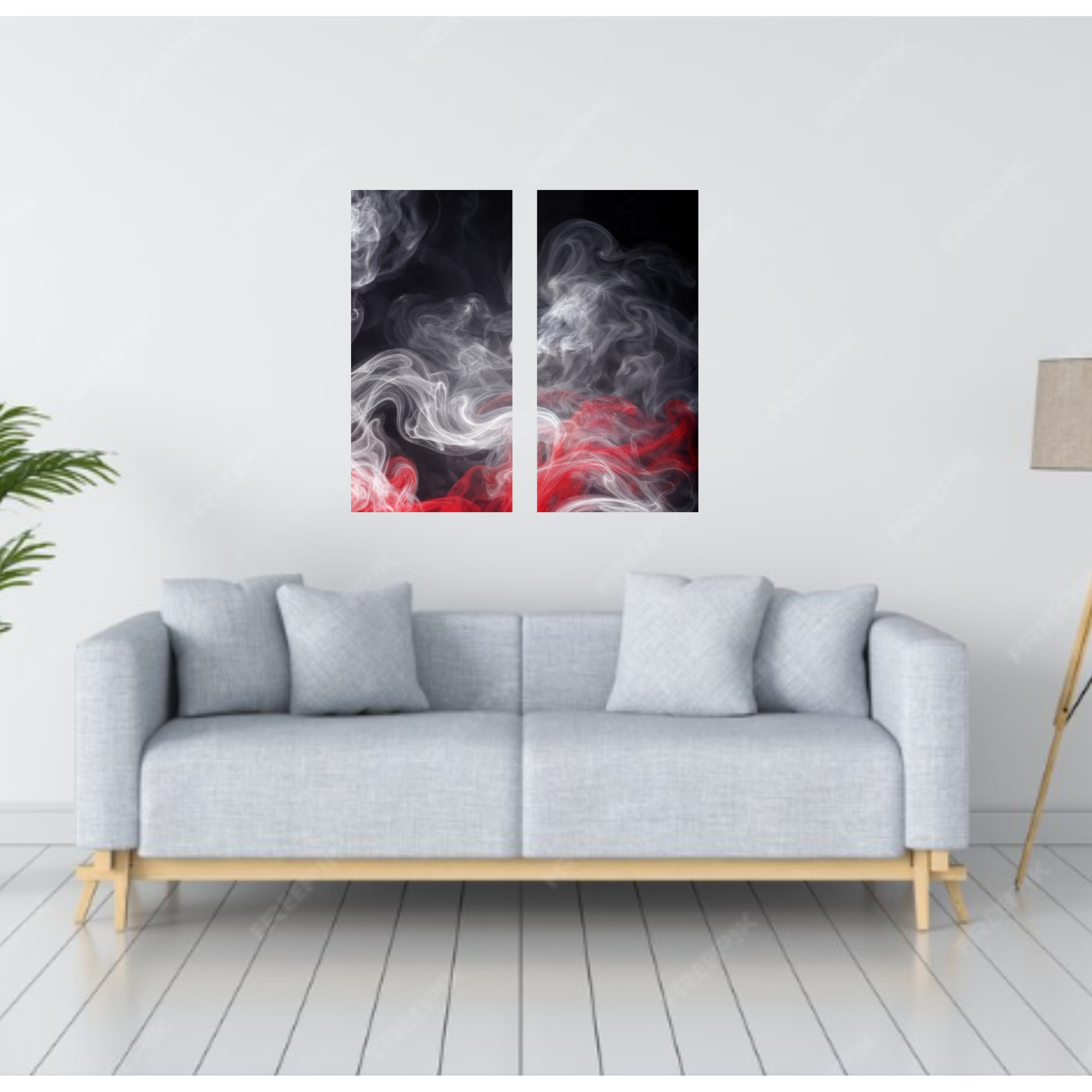 Charged bundle meridian 2 shown in wall display view in 10 x 20 inch universal size