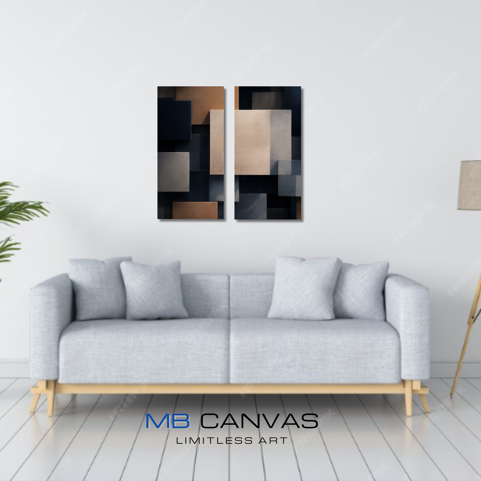 Monolith bundle meridian 1 shown in wall display view in 10 x 20 inch universal size