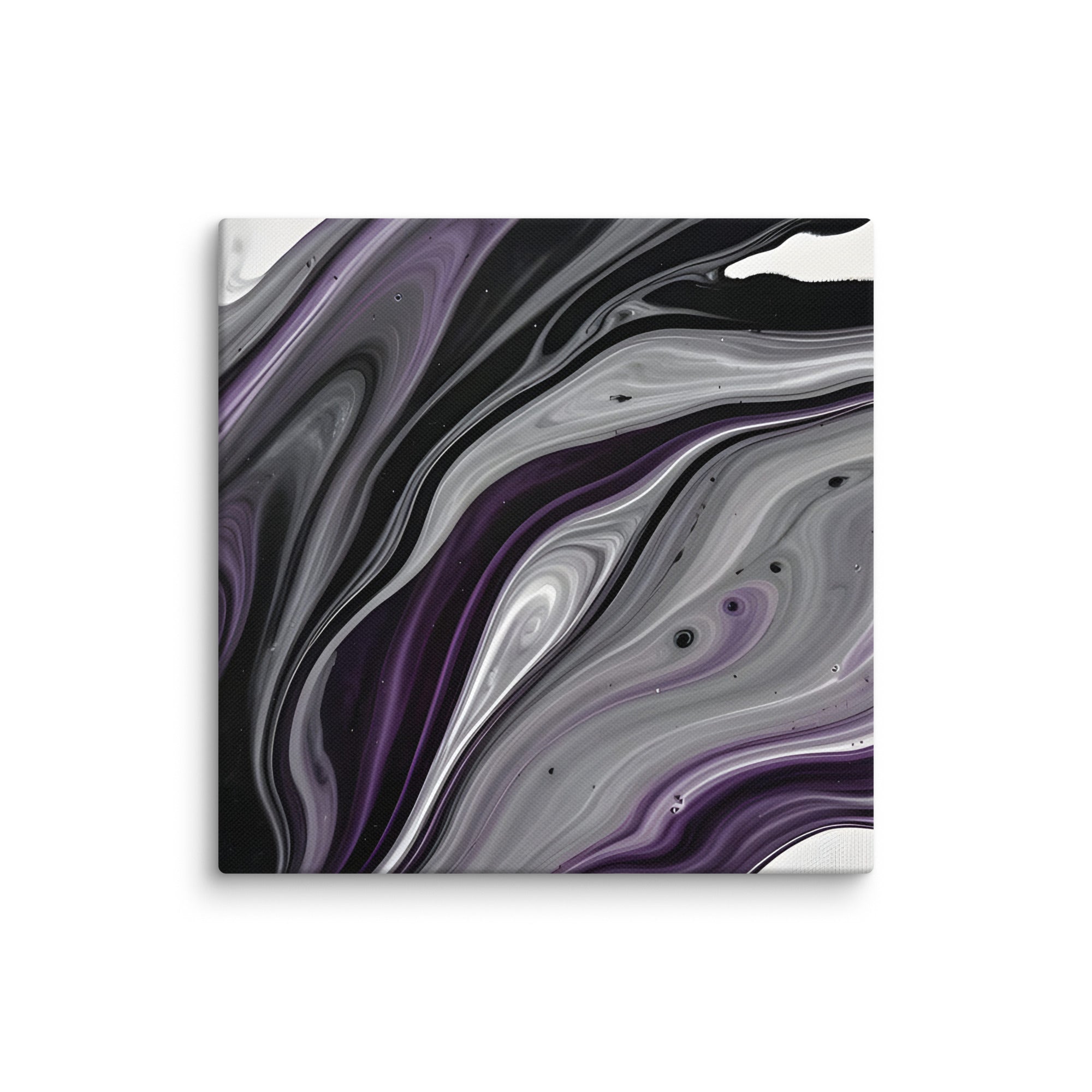 Amethyst Flow wall art product image as a canvas print in 8 x 8 inch universal size
