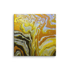 Golden Surge canvas print product mockup in 18 x 18 inch universal size