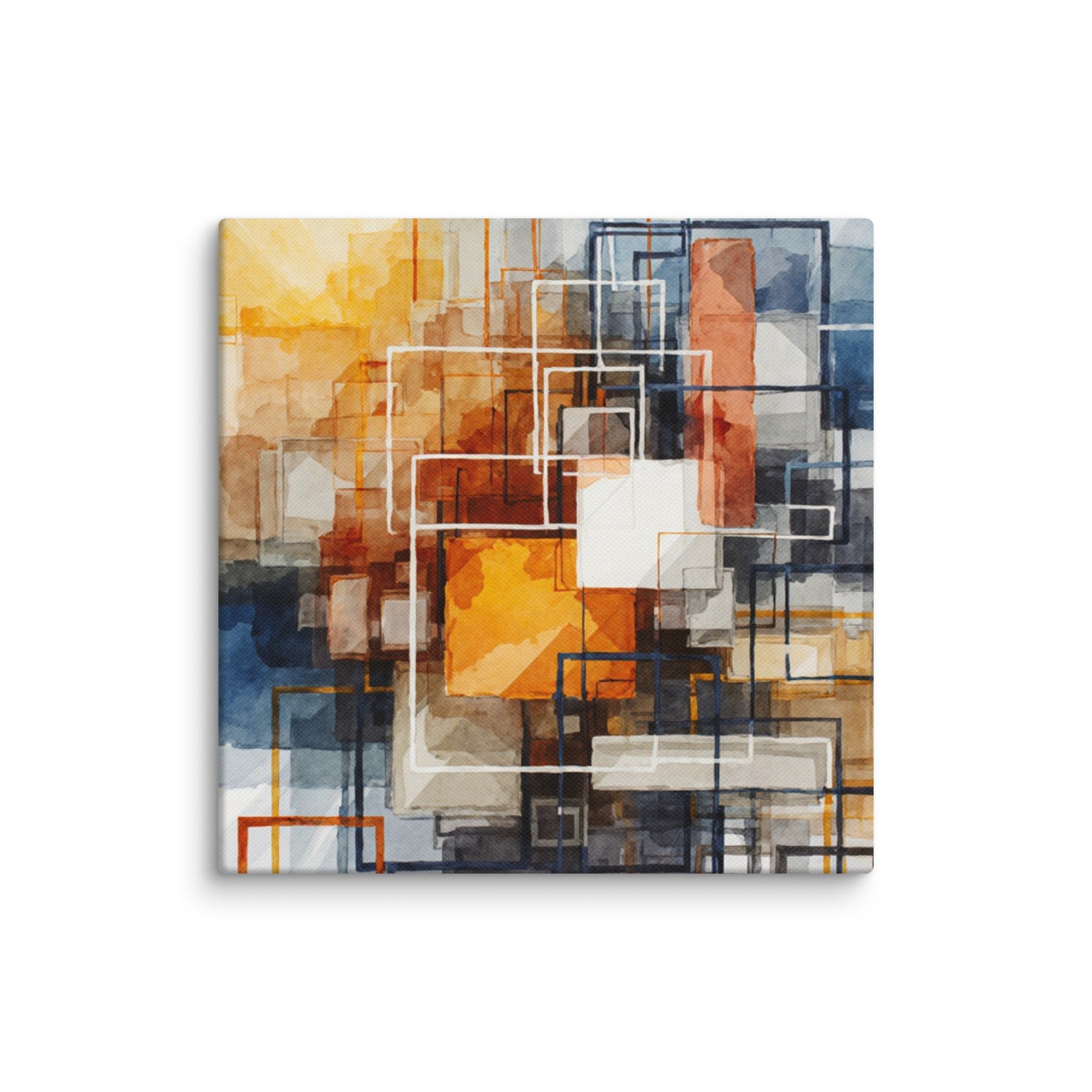 Plinth wall art product image as a canvas print in 8 x 8 inch universal size
