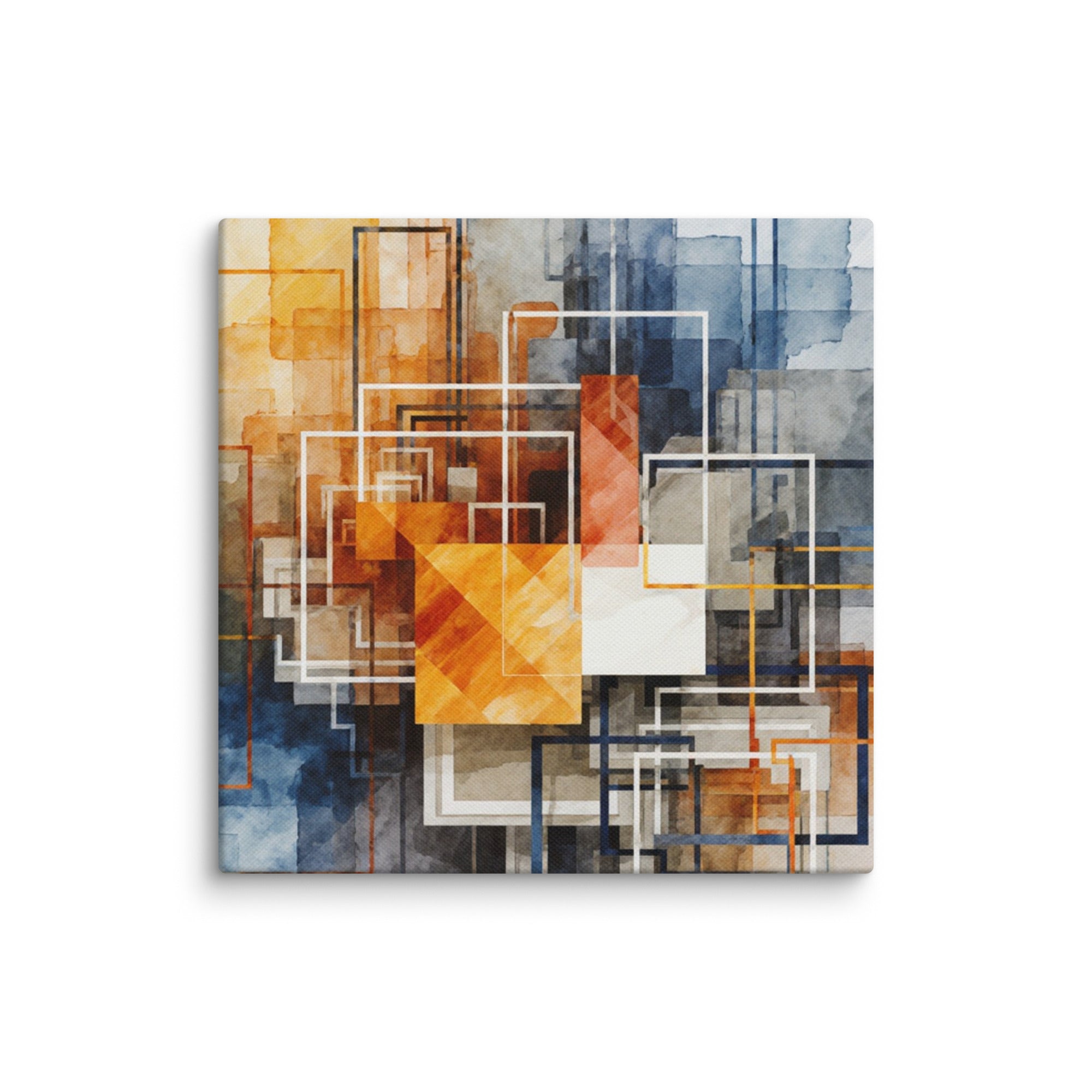 Reticle wall art product image as a canvas print in 8 x 8 inch universal size