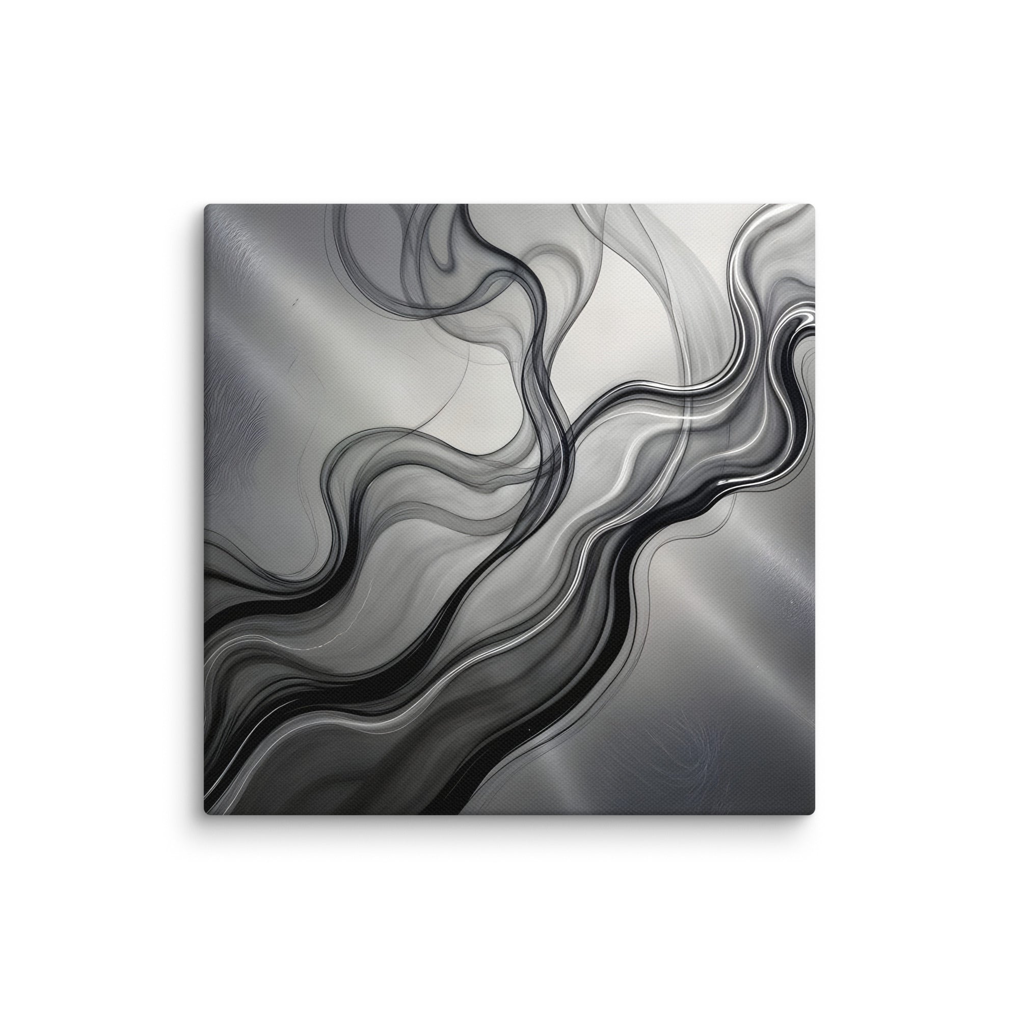 Smoke wall art product image as a canvas print in 8 x 8 inch universal size