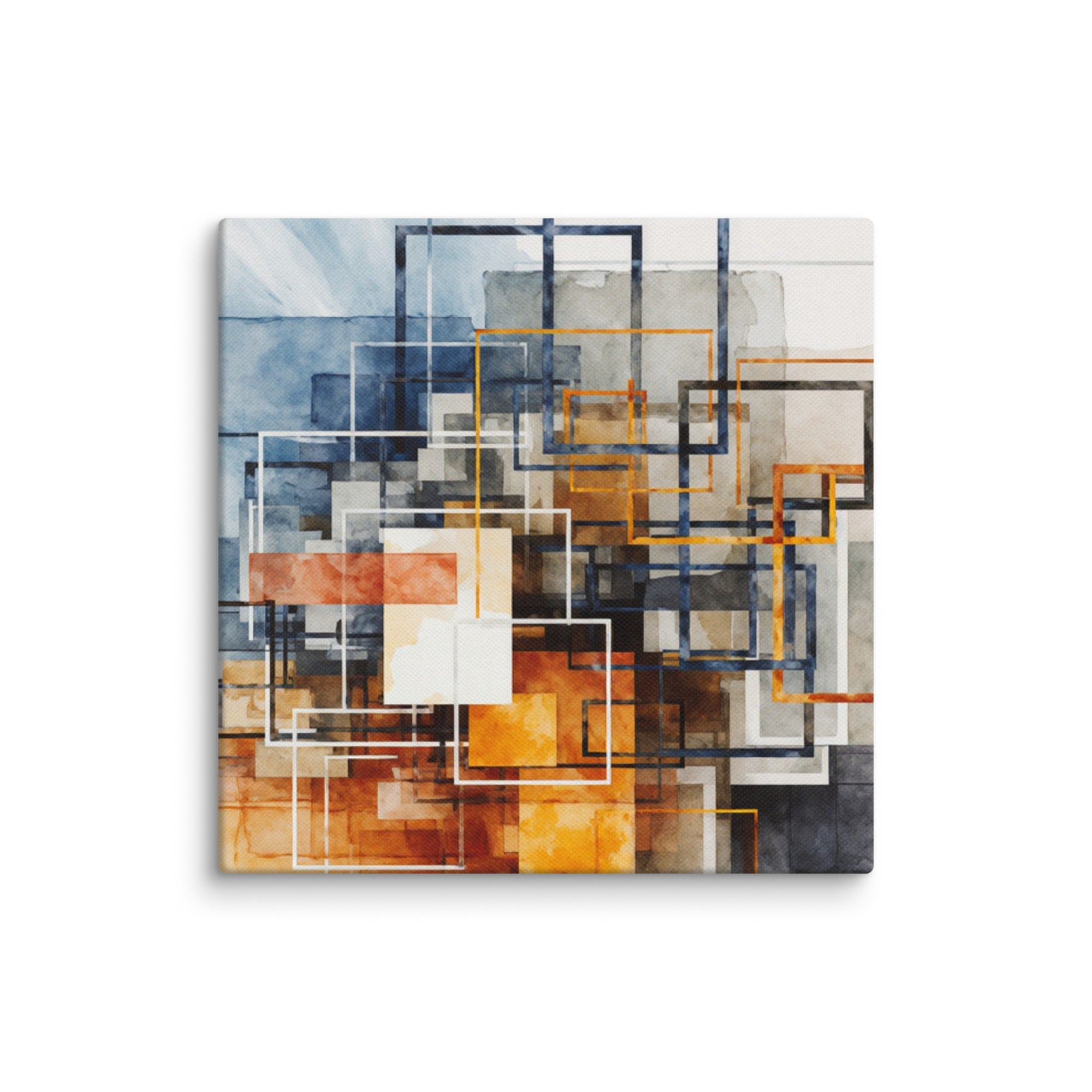 Stratum canvas print product view in 10 x 10 inch universal size