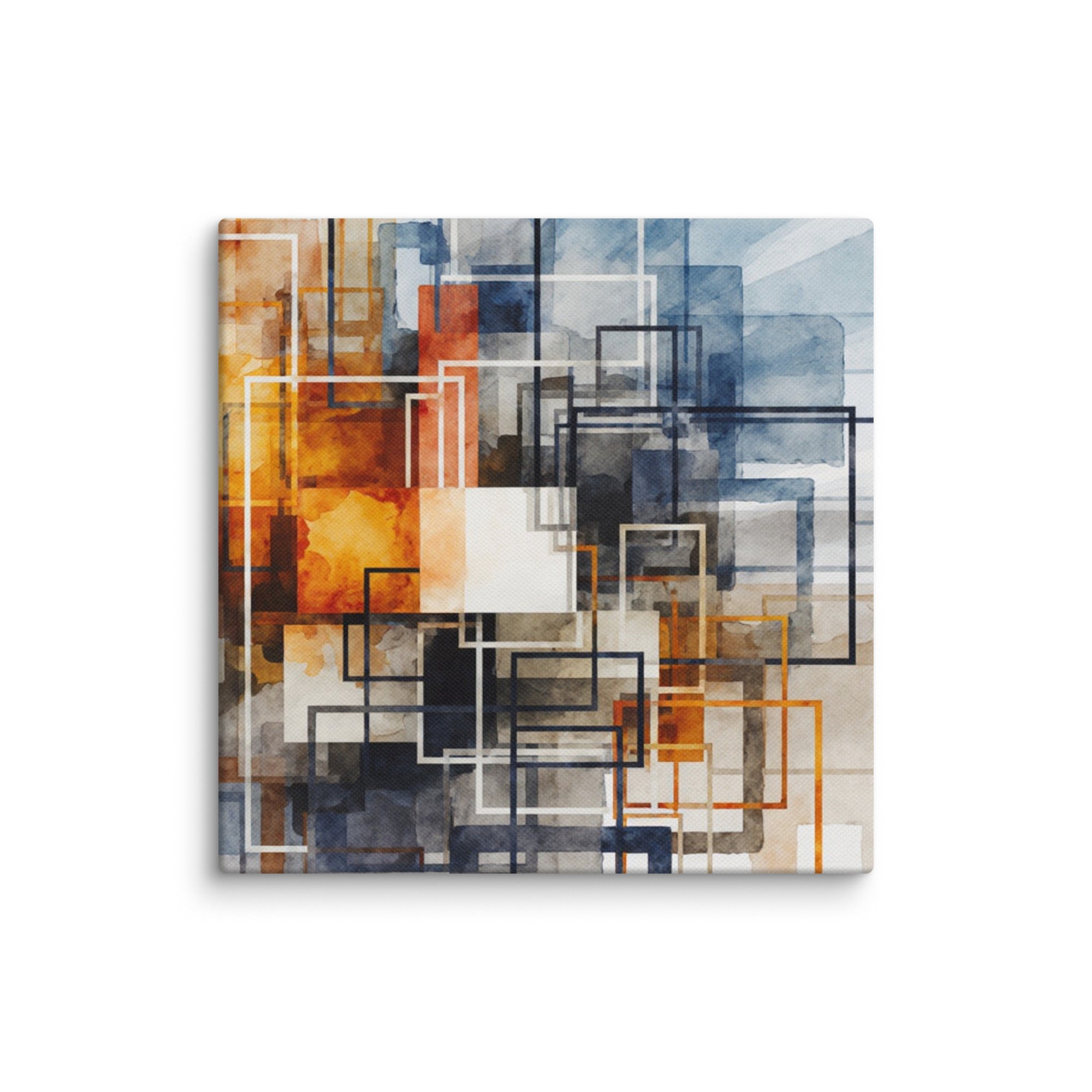 Tessera wall art product image as a canvas print in 8 x 8 inch universal size