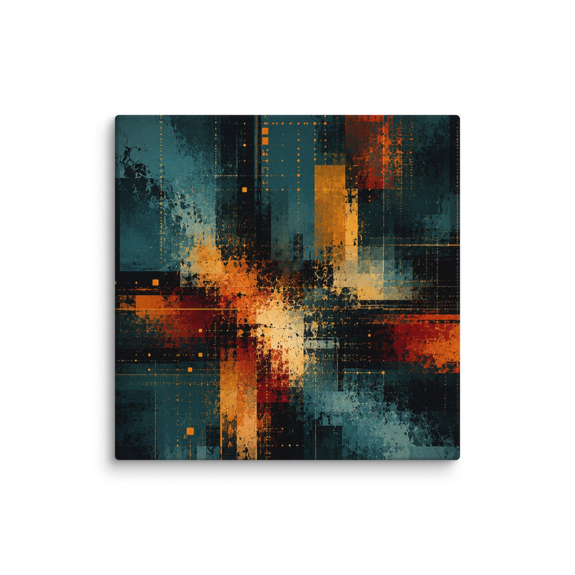 Axion wall art product image as a canvas print in 8 x 8 inch universal size