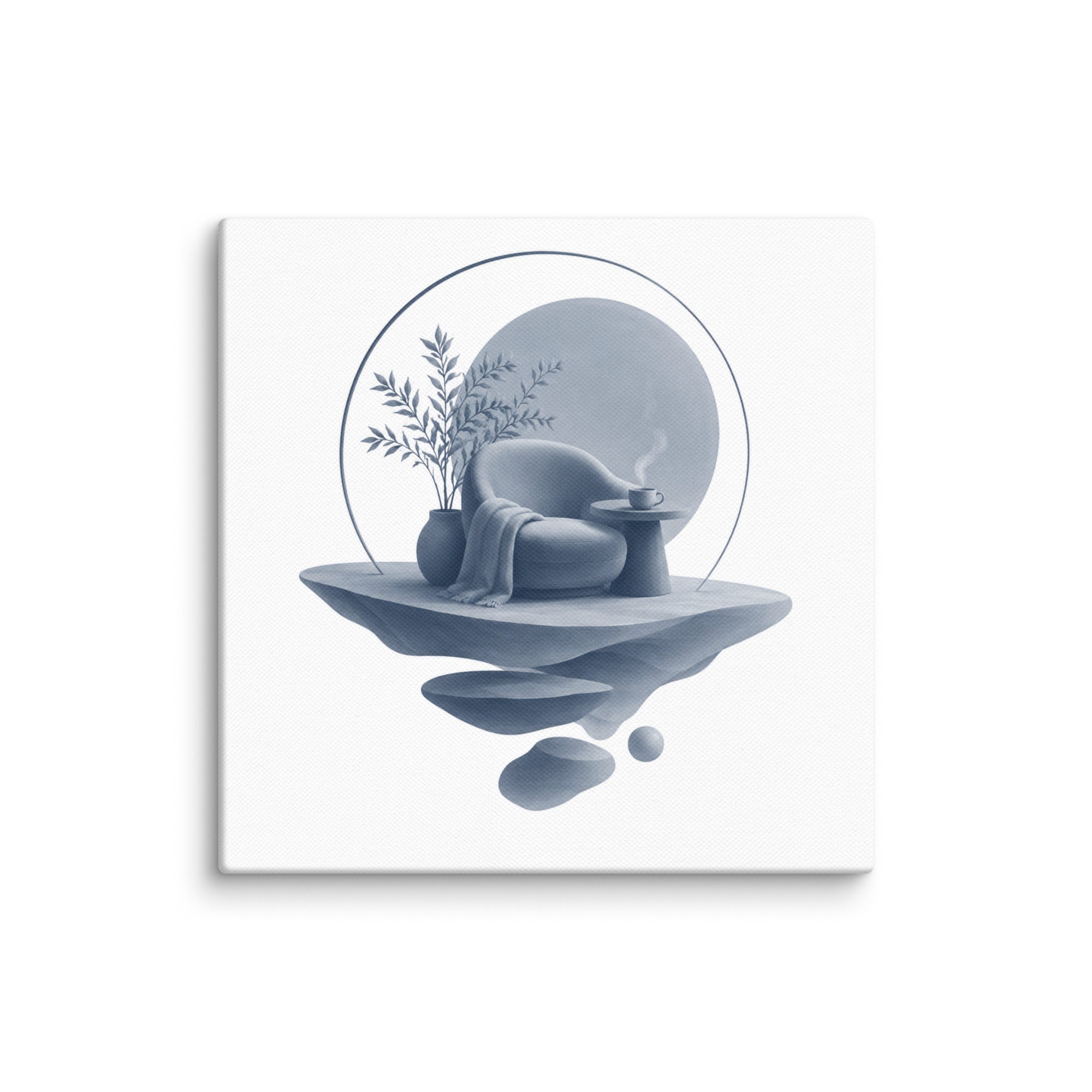 Slate XIV canvas print, wall display view