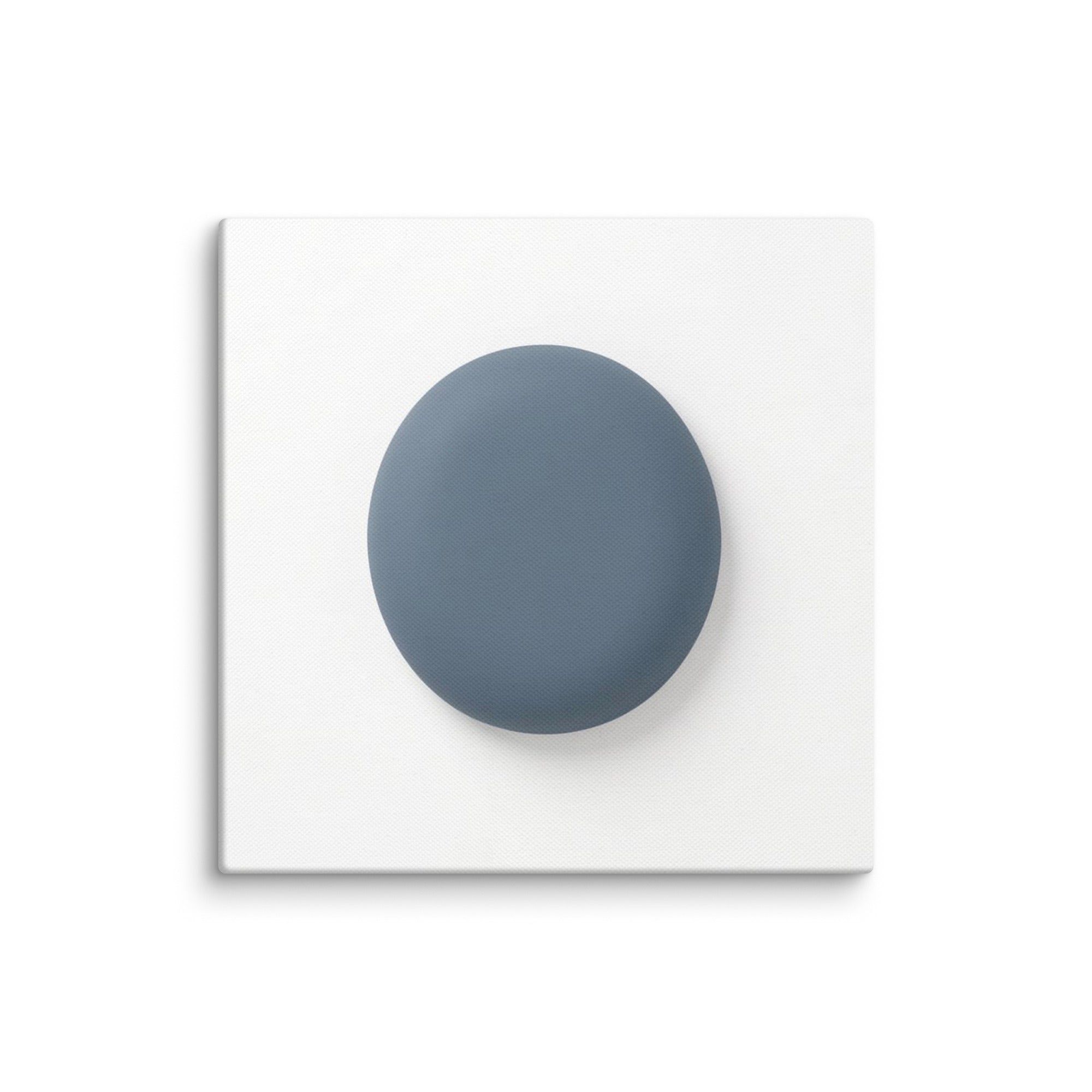 Slate XXX canvas print shown in wall display view in 6 x 6 inch universal size