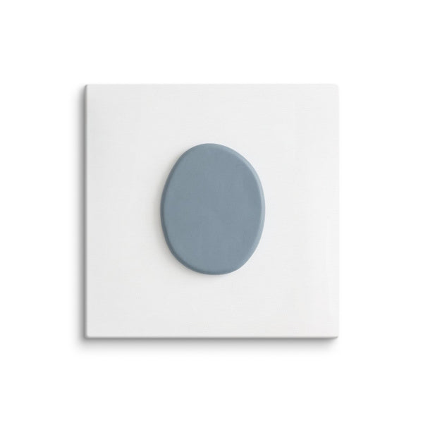 Slate XXXIII canvas print shown in wall display view in 6 x 6 inch universal size