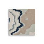 Karst canvas artwork with limestone-like textures and deep charcoal shadows, shown on white.