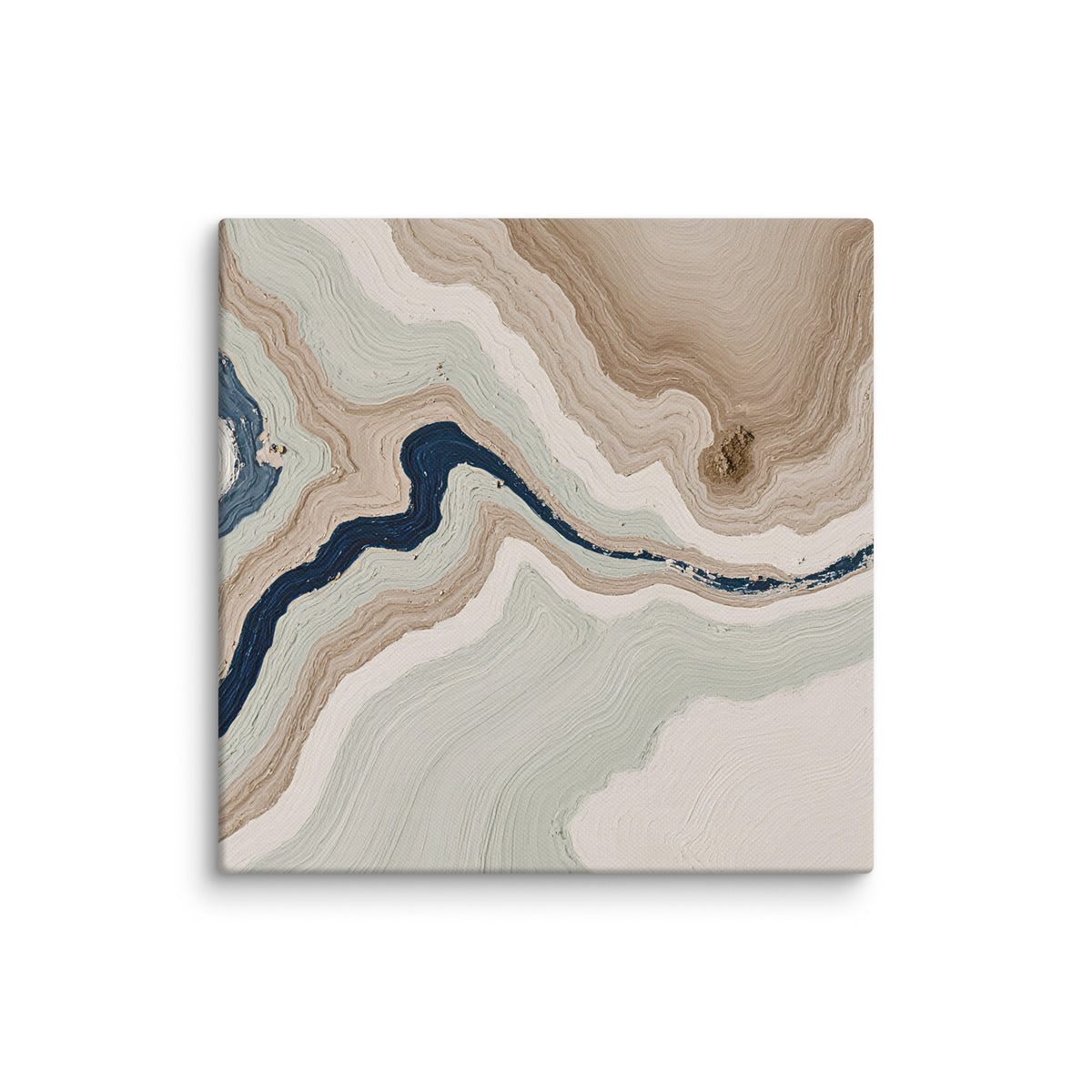 Terrace canvas artwork with stepped stone-like shelves and warm mineral gradients, shown on white.