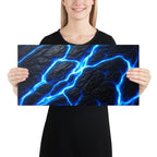 Fissure wall art product image as a canvas print in 11 x 14 inch universal size