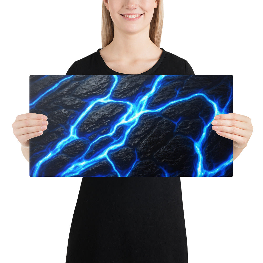 Fissure wall art product image as a canvas print in 11 x 14 inch universal size