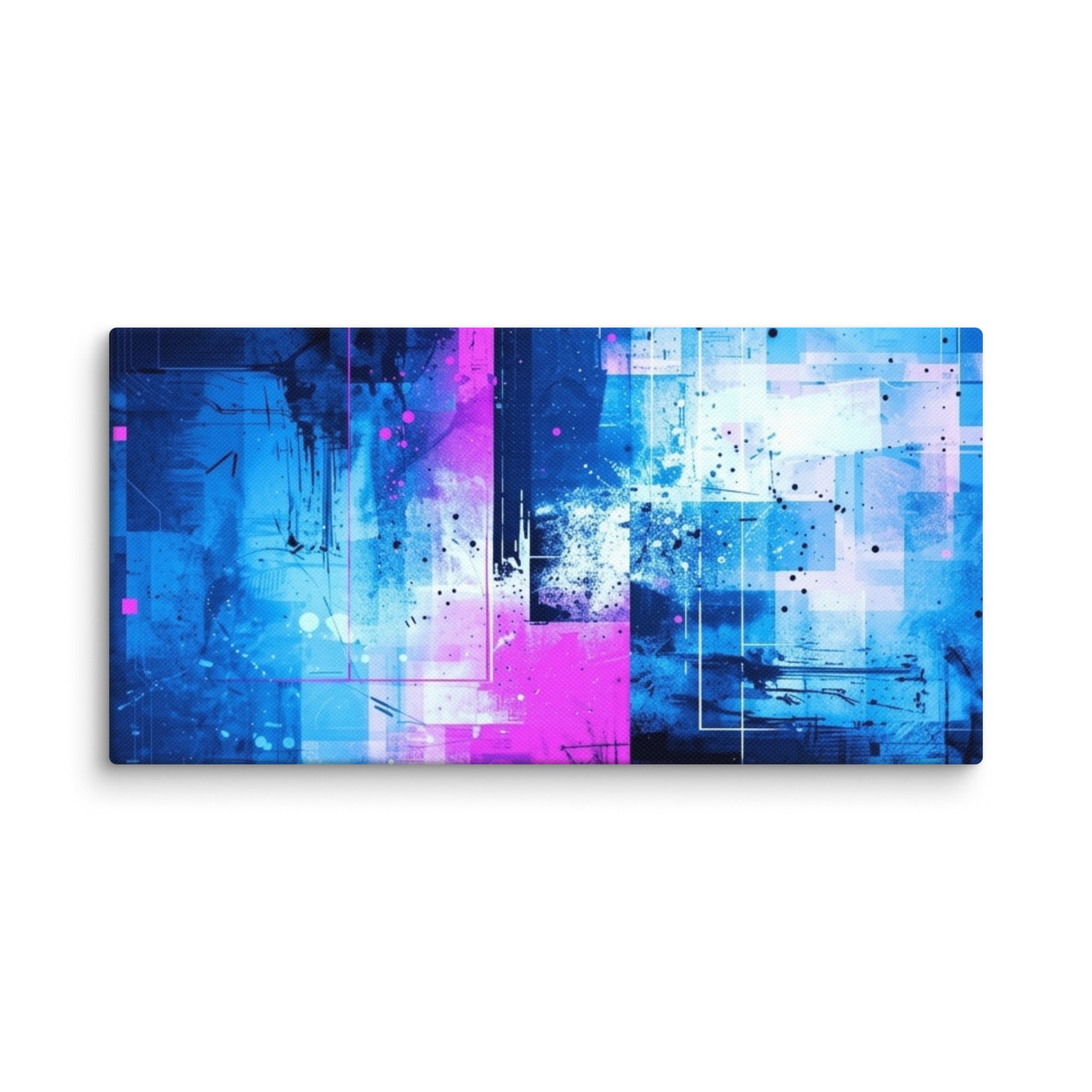 Canvas 'Neon wall art front-facing product image in 8 x 10 inch universal size