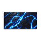 Fissure canvas print shown in wall display view in 16 x 24 inch universal size
