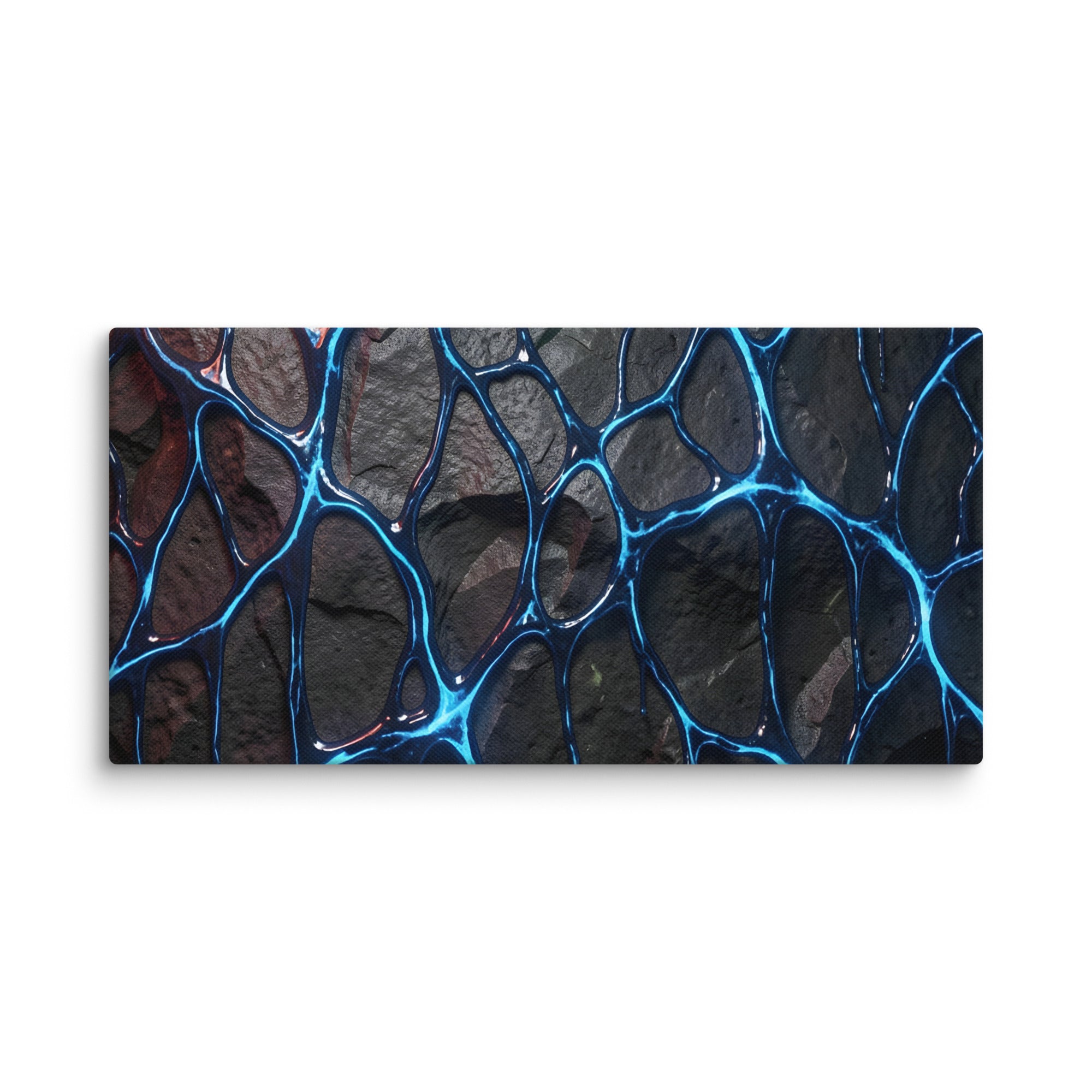 Magmatic canvas print shown in wall display view in 10 x 20 inch universal size