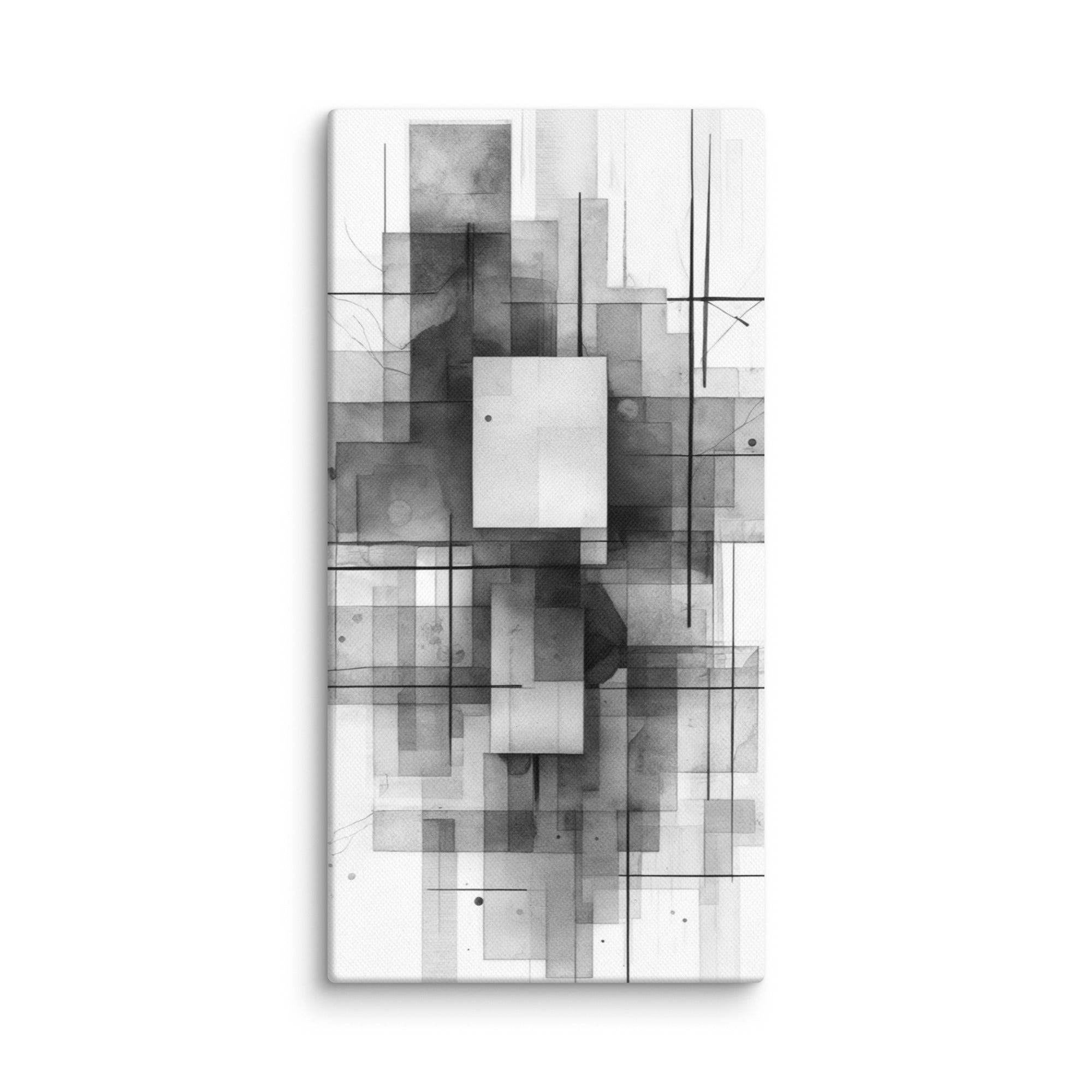 Late canvas print shown in wall display view in 10 x 20 inch universal size