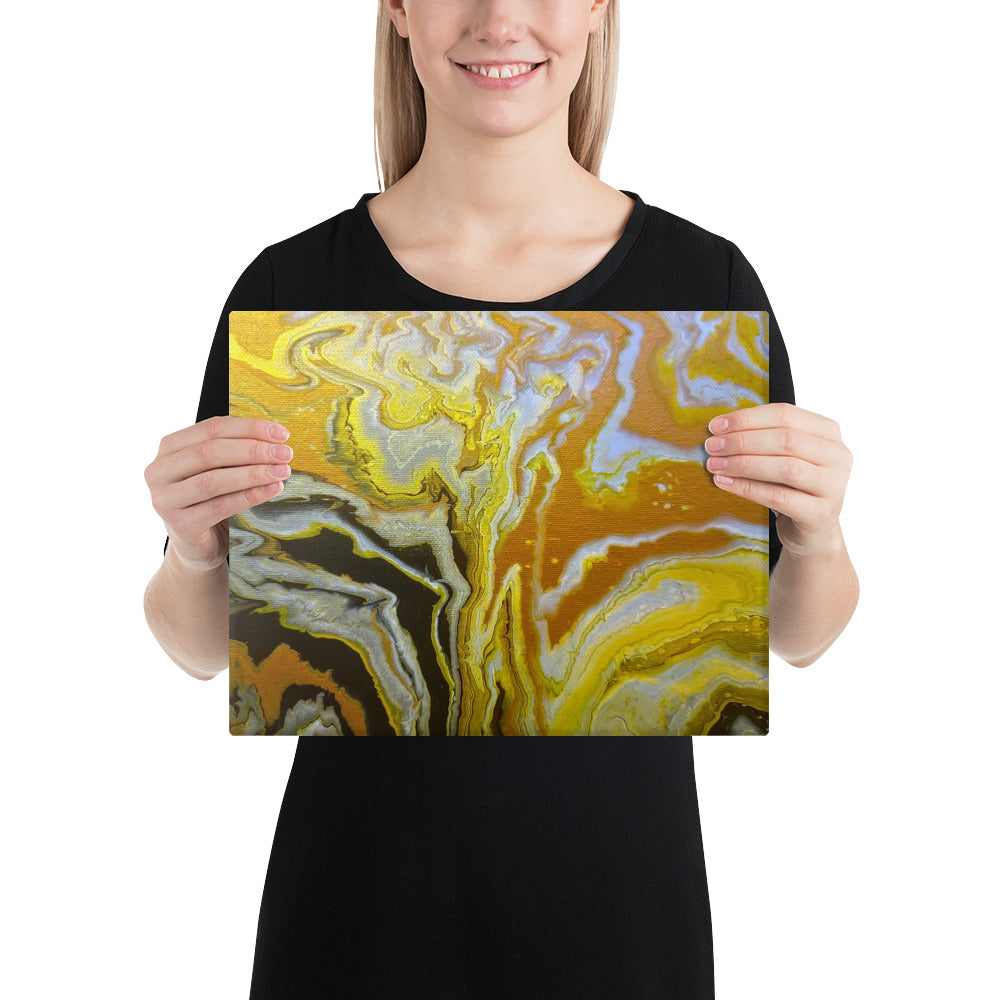 Golden Surge canvas print front-facing product image in 8 x 10 inch universal size