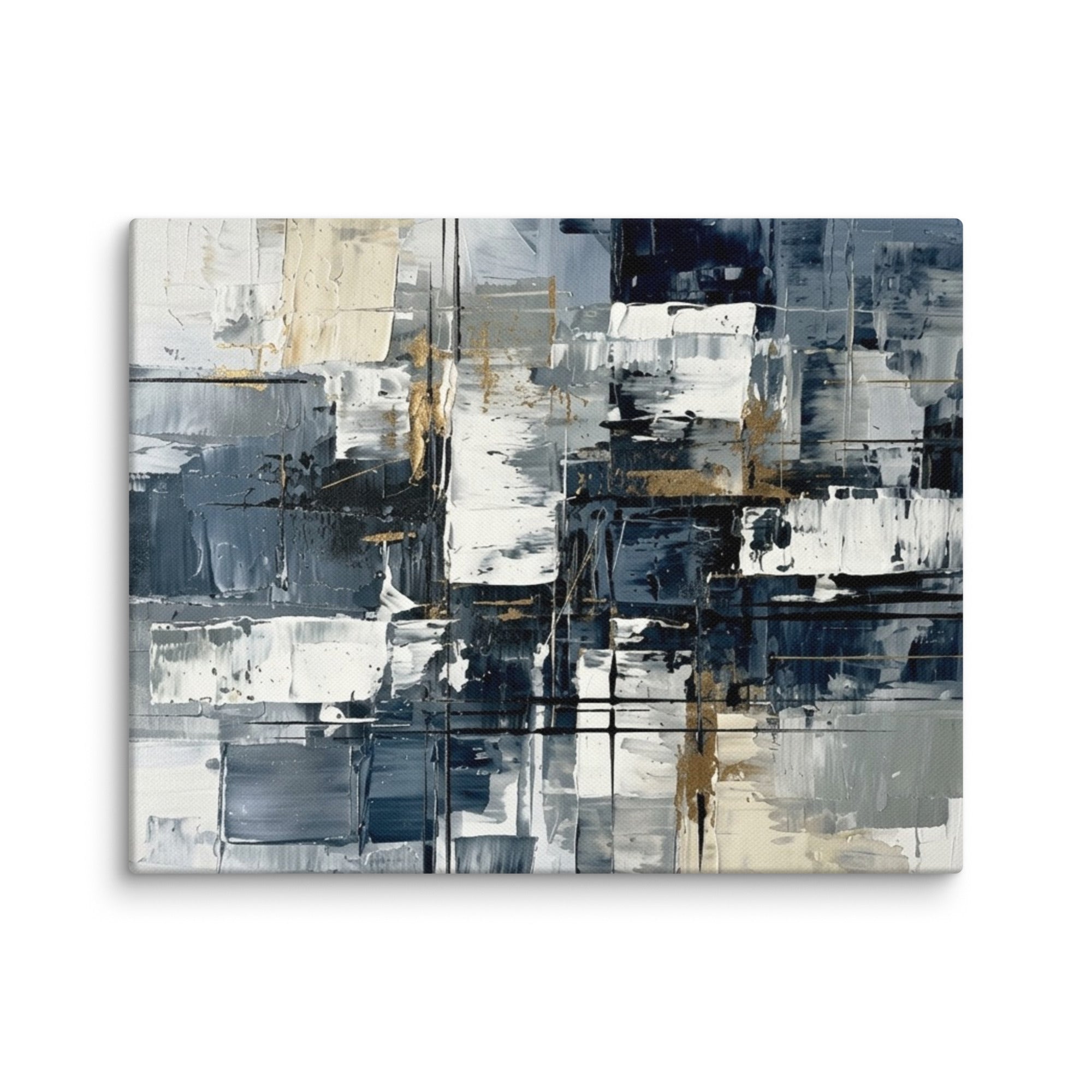 Calamity canvas urban shown in wall display view in 11 x 14 inch universal size