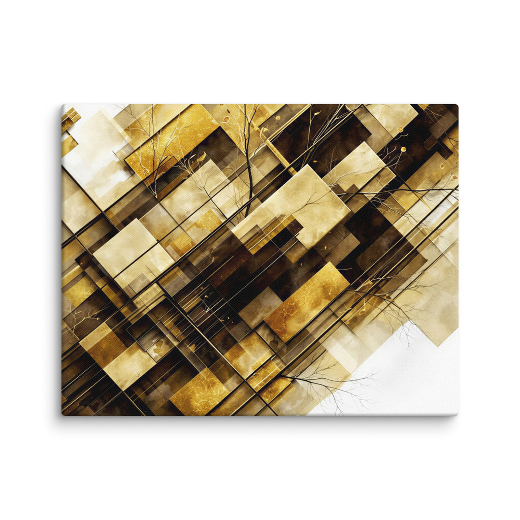 Helios framed canvas print, wall display view in 16 x 48 inch statement piece
