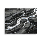 Basalt canvas print shown in wall display view in 10 x 20 inch universal size