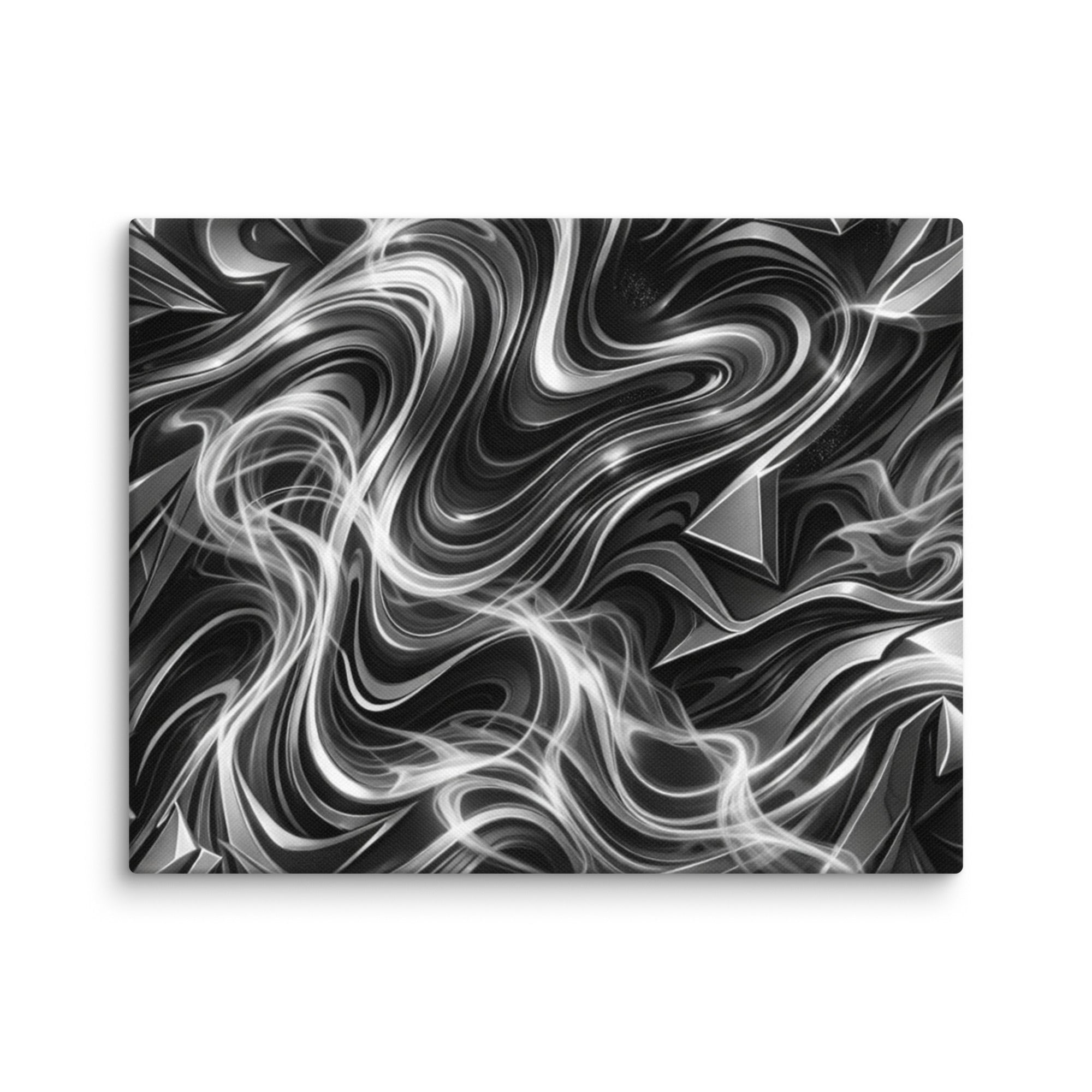 Edge canvas print shown in wall display view in 6 x 6 inch universal size