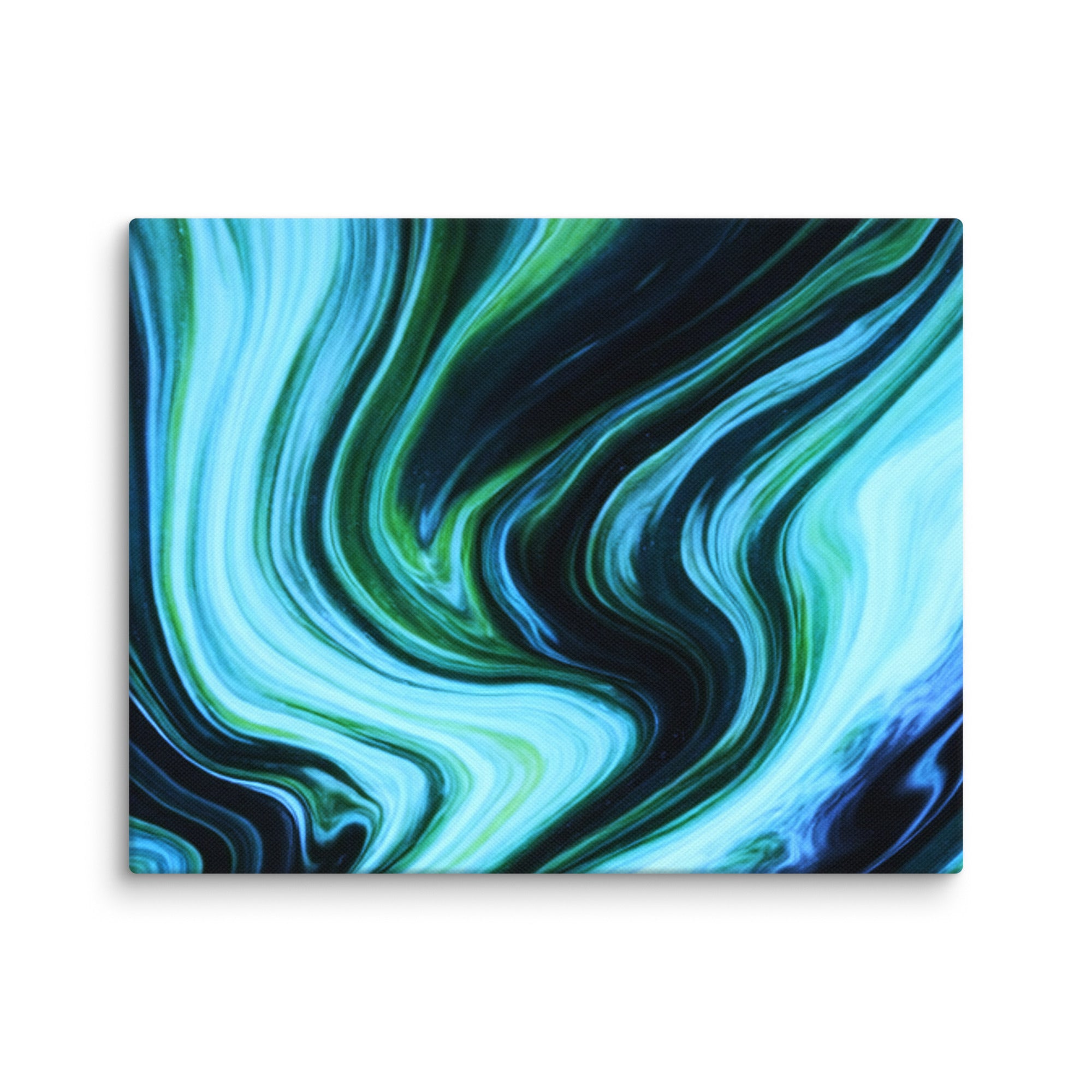 Velocity canvas print shown in wall display view in 6 x 6 inch universal size