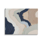 Marl canvas artwork with pale stone and soft clay tones with subtle visual texture, shown on white.