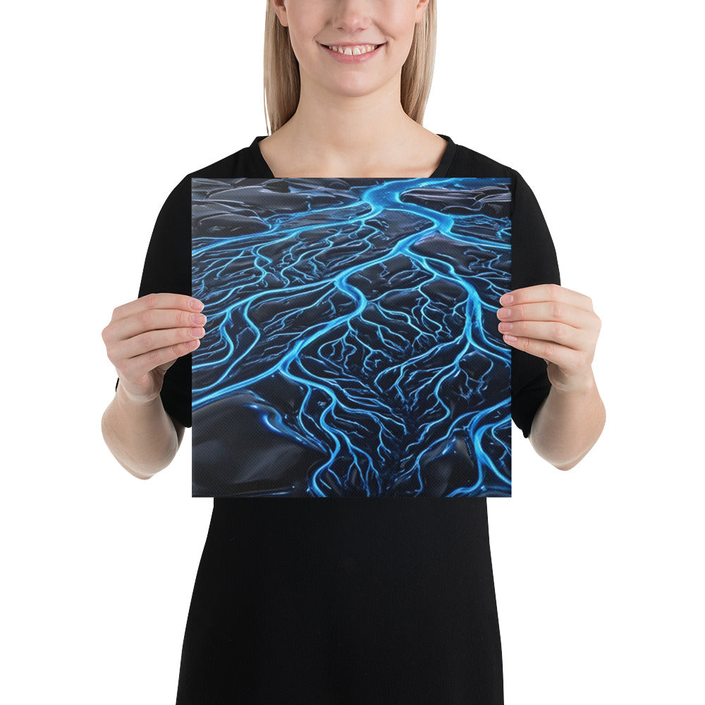 Caldera canvas print product mockup in 12 x 18 inch universal size