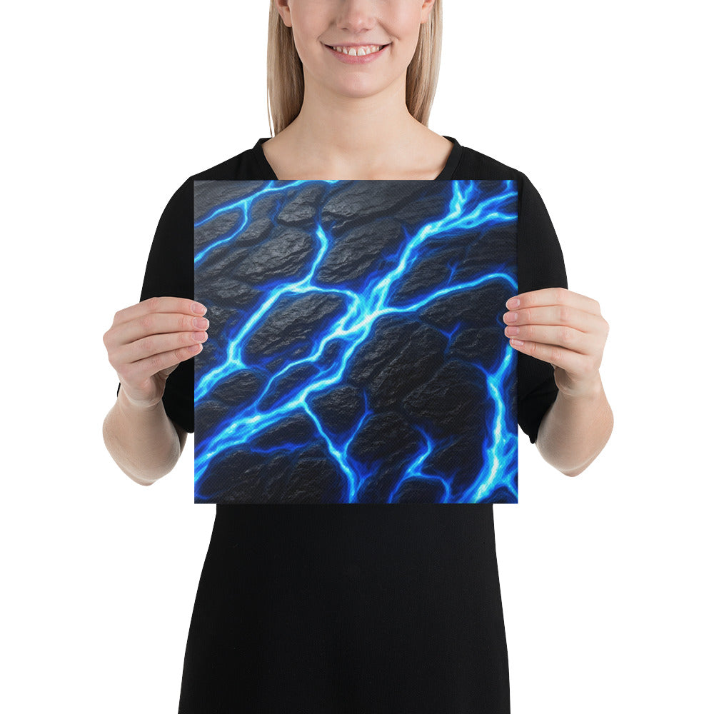 Fissure canvas print product mockup in 12 x 18 inch universal size