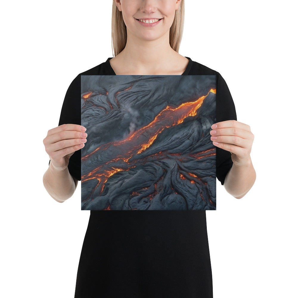 Molten canvas print product view in 12 x 24 inch universal size
