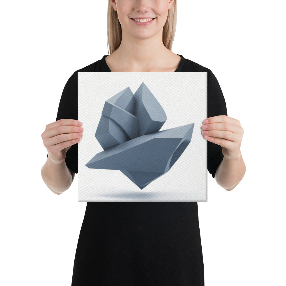 Slate II canvas print product mockup in 14 x 14 inch universal size