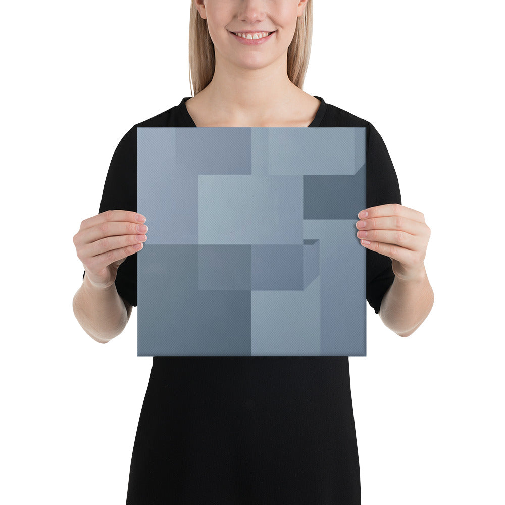 Slate III canvas print product mockup in 14 x 14 inch universal size