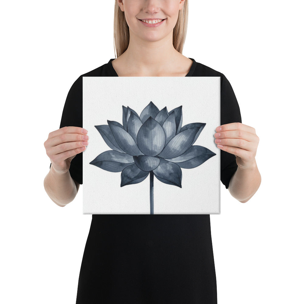 Slate V canvas print product mockup in 14 x 14 inch universal size