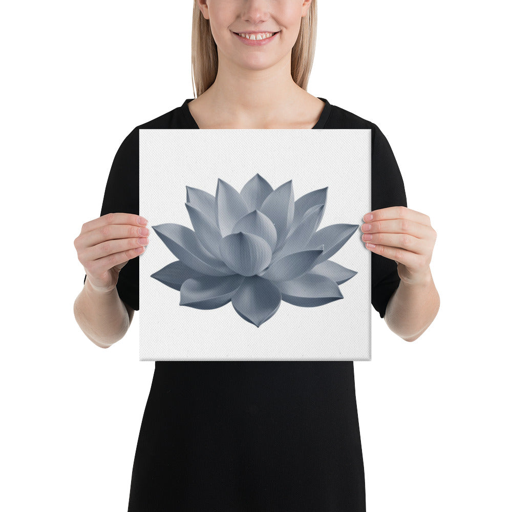 Slate IX canvas print product mockup in 16 x 16 inch universal size