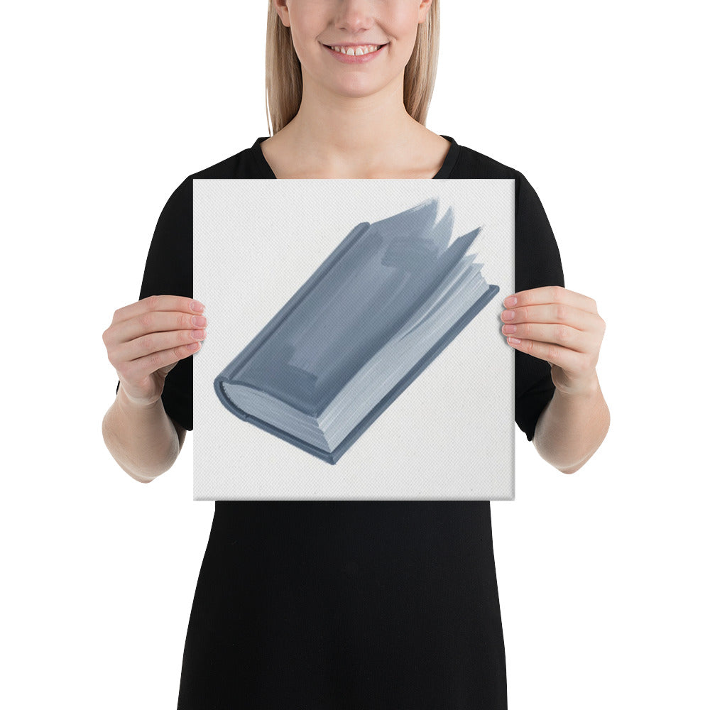 Slate XII canvas print product mockup in 16 x 16 inch universal size
