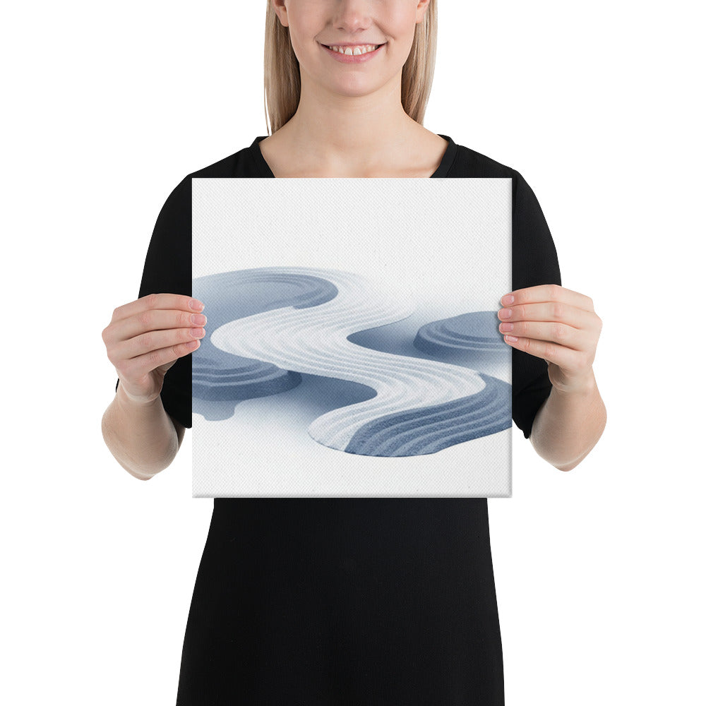Slate XIII canvas print product mockup in 16 x 16 inch universal size