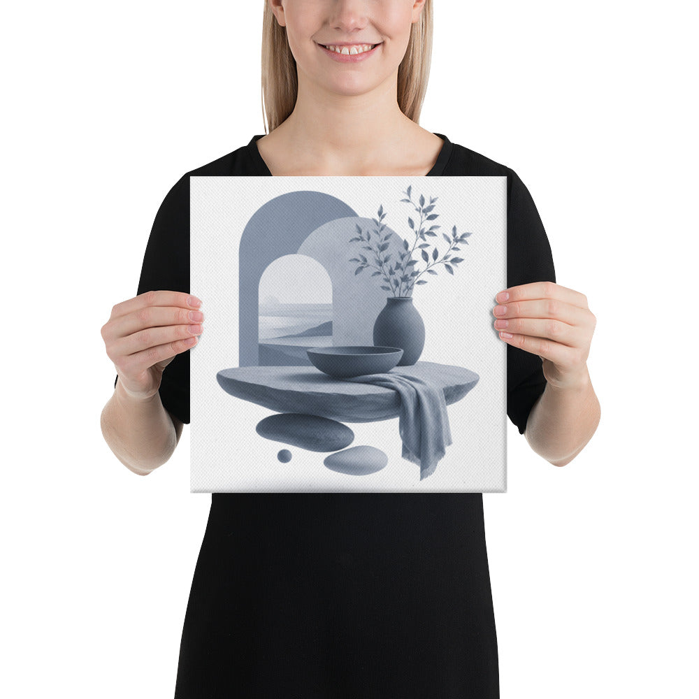 Slate XV canvas print product mockup in 16 x 16 inch universal size